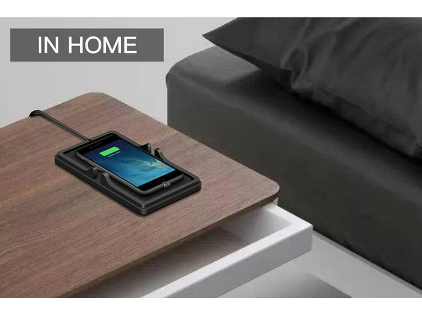 C6 Wireless Charging Anti-Slip Phone Holder for Apple, Samsung, Huawei, Xiaomi - QI Compatible.