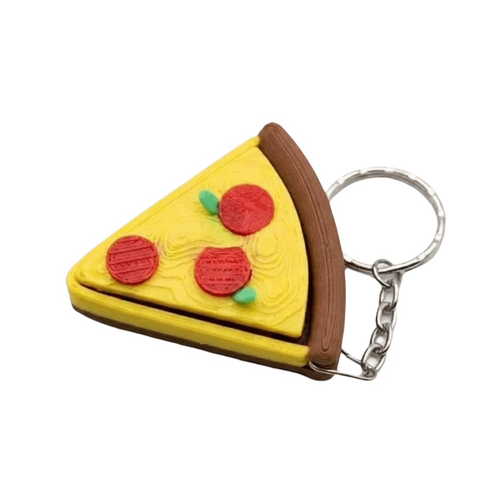 Double eggs Foods Clicker Key Chain 3D Printed Sensory Clicker Toys Pizza Cookie Clicker Daily