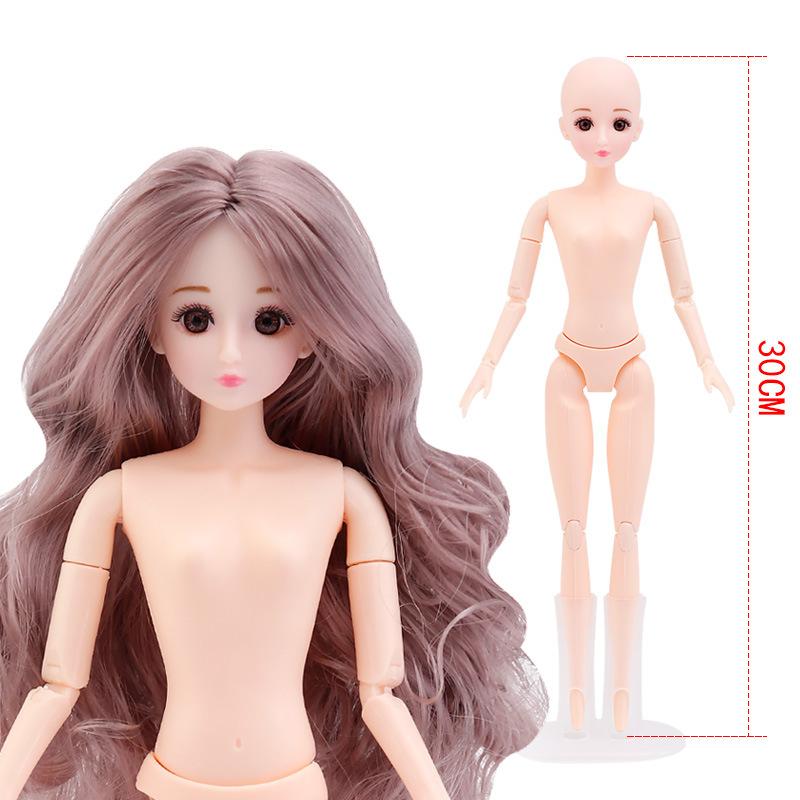 30 см 20/26 шарнирная кукла для девочек, обнаженные части тела, куклы с волосами, детские игрушки, 23 шарнирная кукла для девочек