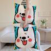 Cute Color Dogs Pillow Case Sofa and Living Room Decorative Cushion Covers Dust-proof and Mite-proof Invisible Zipper