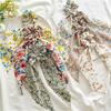 Fashion Pastoralism Print Long Ribbon Scrunchies Hair Ribbon For Women Elastic Hairband Girl Horsetail Hair Ties Hair Accessorie