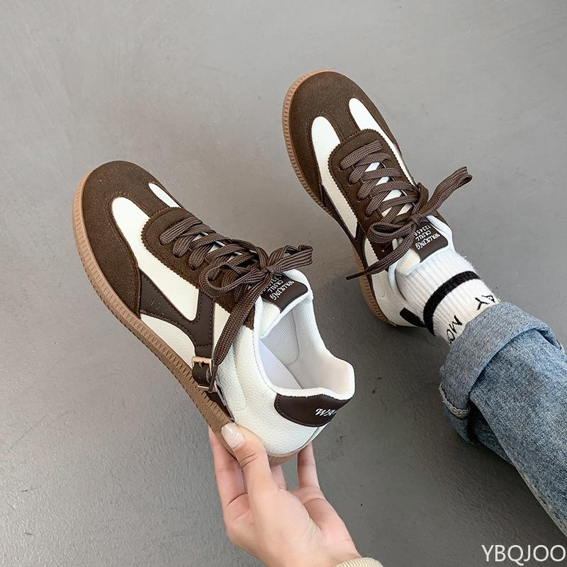 Fashion Women's New Color Blocked Spring and Autumn Simple Trend Casual Vulcanized Shoes Street Retro Women's Shoes Zapatos De Mujer