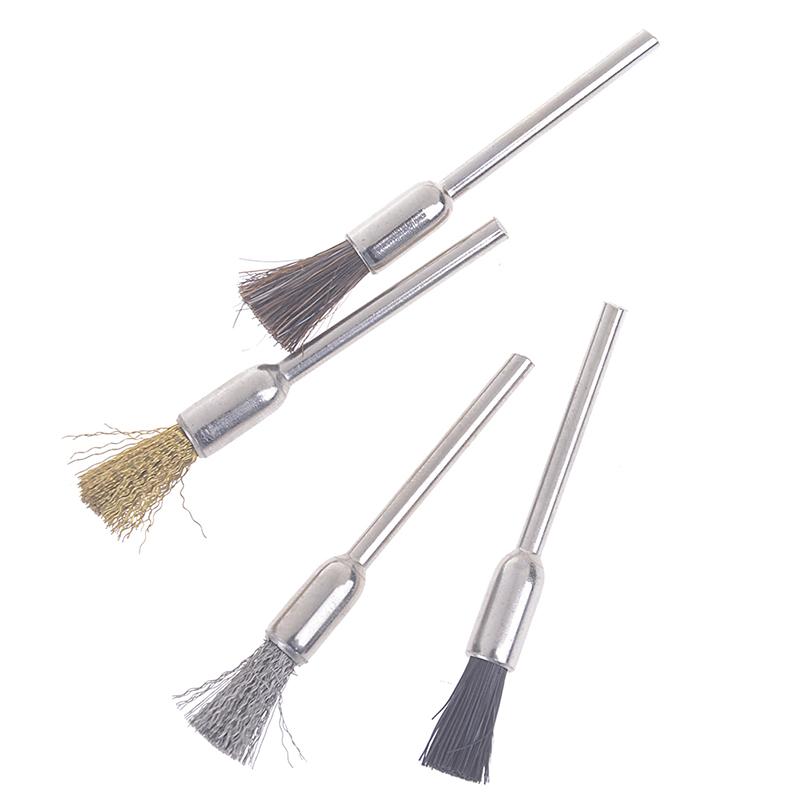 1Pcs Nail Drill Bit Cleaning Brush Electric Manicure Drills Copper Wire Cleaner