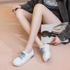 2025 Women's Genuine Leather White Sneakers: Breathable, Soft Cowhide Sole, Versatile Two-Wear Design for Spring & Summer.