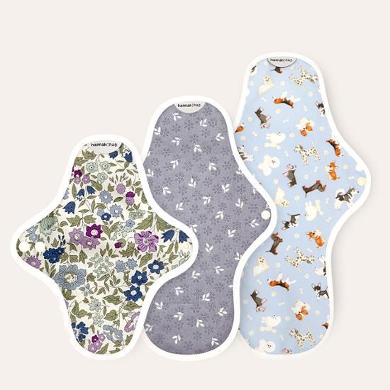 Гигиенические прокладки Hanna Pad из органического хлопка, 3 вида, выберите 1 (маленький / средний / большой) (узор случайный)