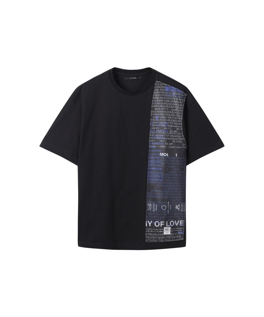 RECODE Graphic Patch T-Shirt_Rktam25617Bkx