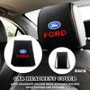 NGGU1 2Pc Car Headrest Cover Carbon Fiber Emblems For Ford Fiesta EcoSport ESCORT focus 1 focus 3 Ford focus focus 2  Car Accessories
