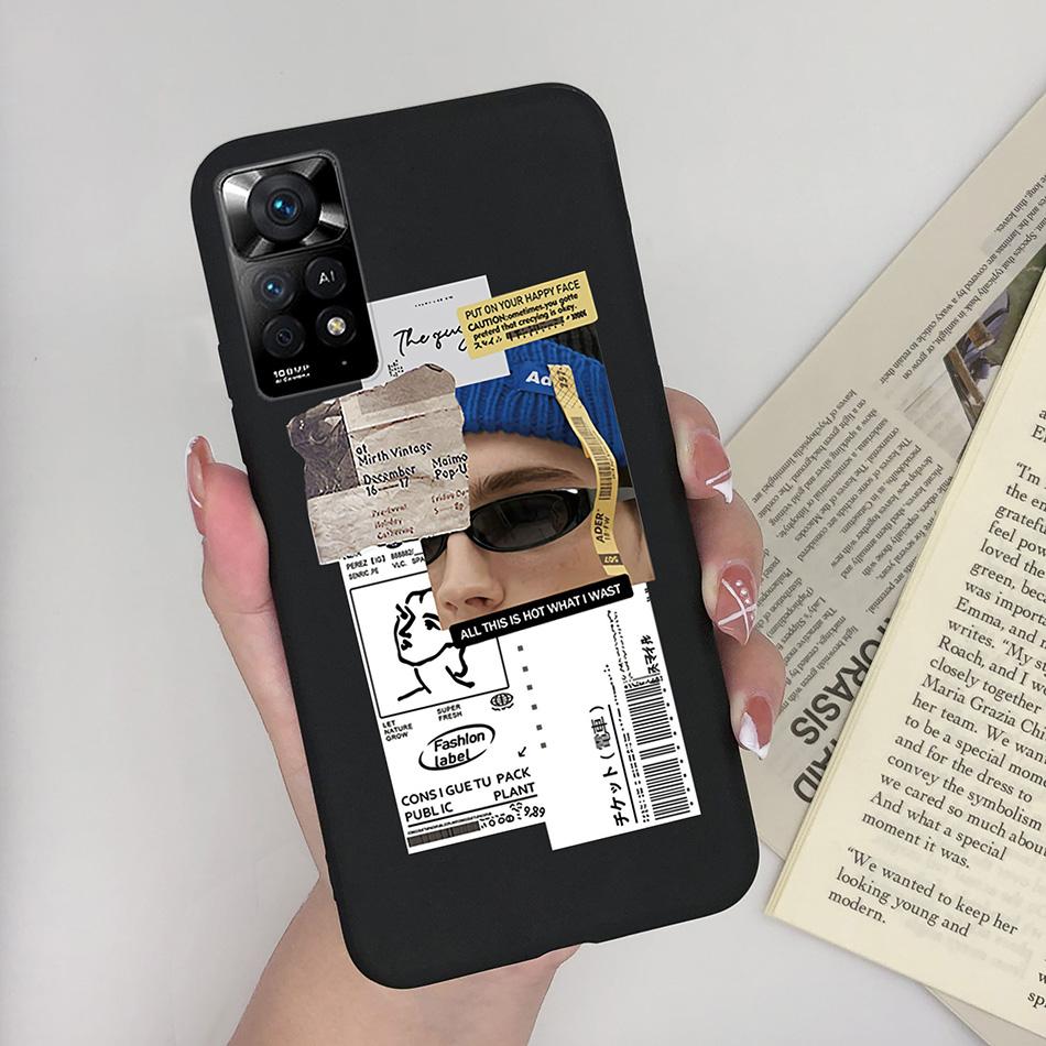 Чехол для телефона Xiaomi Redmi Note 11 Pro 4G 5G, милый узор с ромашками, мягкий силикон TPU, задняя крышка Funda для Redmi Note11 11Pro Coque