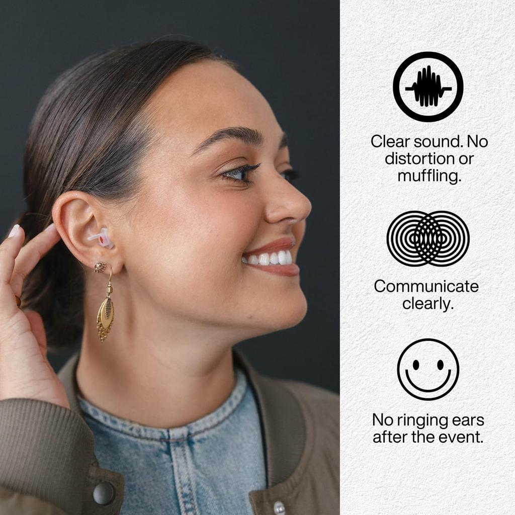 Беруши EarPeace Music для живой музыки Легкий и безопасный материал Поставляются в двух размерах и подходят для родителей и детей Высокофункциональные беруши