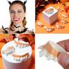 12Pcs Prank Creative Halloween Decoration Tooth Toy Rotten Teeth Horror Toys Party Bags