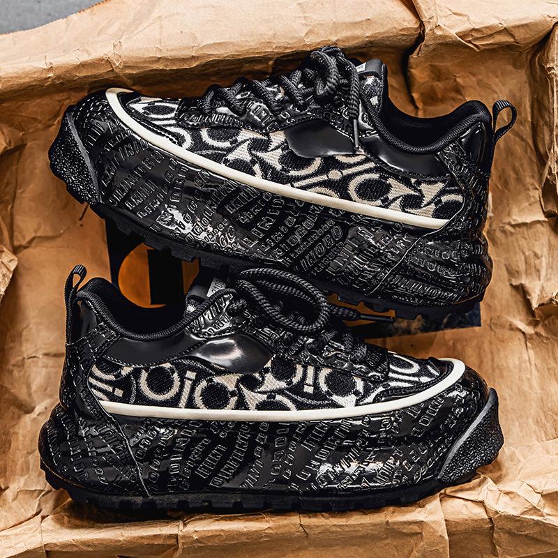 Нежные FootPairs Новые Весенний Сезон Модные Универсальные Простые Для Кампуса Спортивная Одежда и Повседневная Одежда Толстая Подошва Нескользящие Папины Модные FootPairs