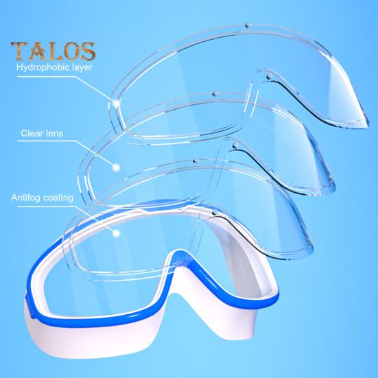 2 шт. Детские очки для плавания, противотуманные, с большой оправой, с защитой от ультрафиолета, герметичные очки для бассейна для мальчиков и девочек