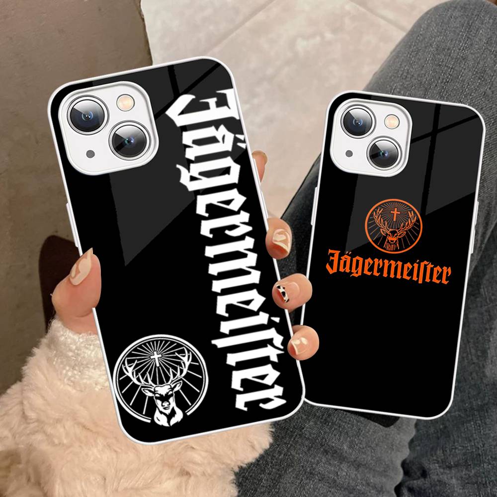 Hot J-JaegermeisterS For IPhone 14 13 12 Mini 11 Pro XS Max X XR 14 Plus Tempered Glass Cover