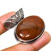 Mookaite Gemstone Handmade 925 Silver Plated Jewelry Pendant 1.32"