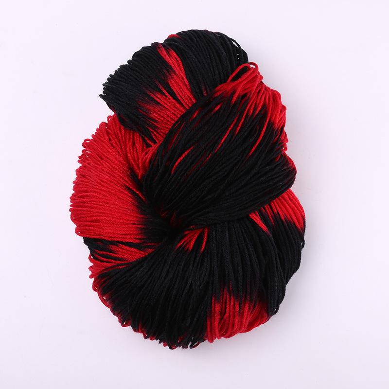 Четырехпрядная крашеная акриловая пряжа, ручной работы, DIY, рельефная пряжа