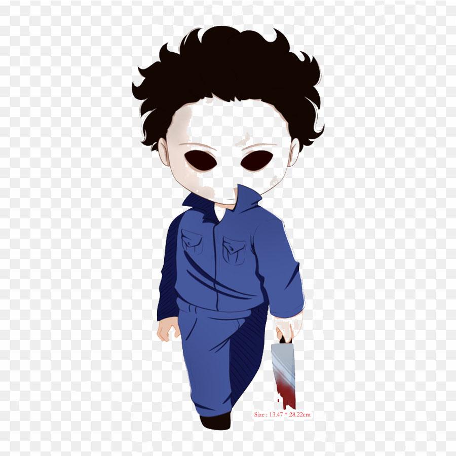 Мультфильм ужасов термопереноса печати виниловых нашивок наклейки для одежды аппликации своими руками моющиеся заплатки