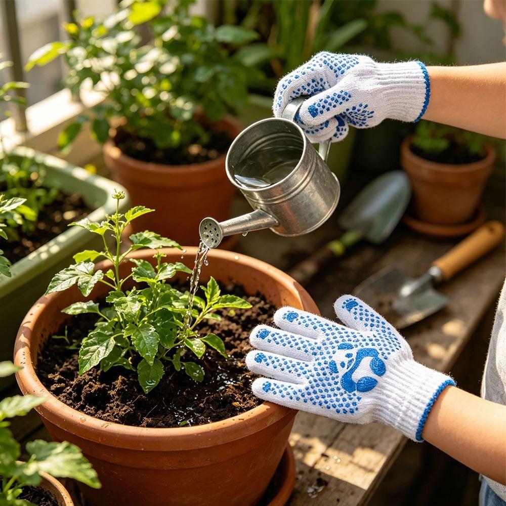 1/2/4Pairs Anti Skid Kids Gardening Gloves Hand Protection Mittens  Household Cleaning
