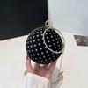 Fashionable Hand-held Small Crossbody Round Bag, Light Luxury Single-shoulder Crossbody Chain Bag
