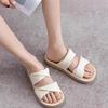 Super Soft~ Slippers Women's Summer Outer Wear 2025 New Non-slip Flat Bottom Fold Drag Soft Bottom Bread One Word Cool Slippers