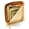 AGILITY Affa Half Wallet Coin Case Card Case Billfold Leather Gold Silver Gold "Square Wallet"
