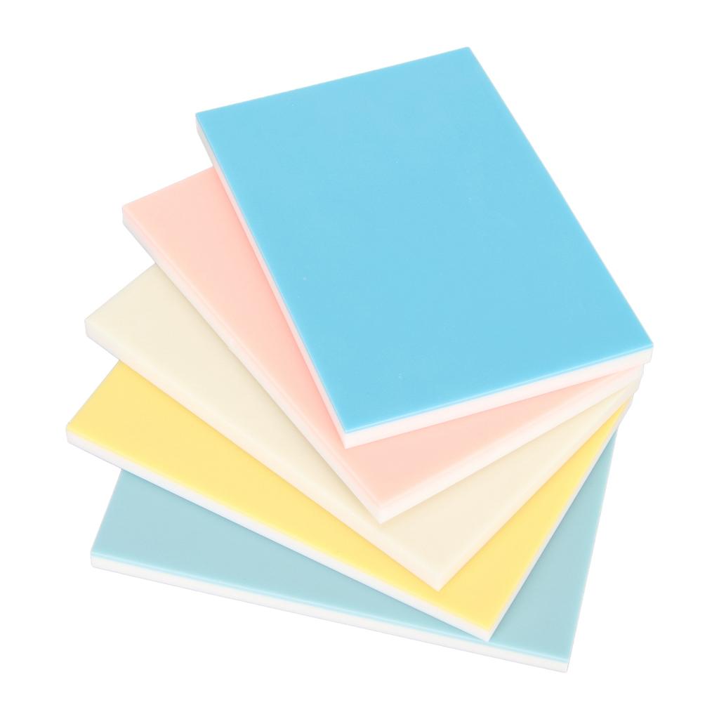 5 шт. блоков для резьбы длиной 5,9 дюйма, шириной 3,9 дюйма, разноцветные двухслойные блоки для резьбы штампов для P