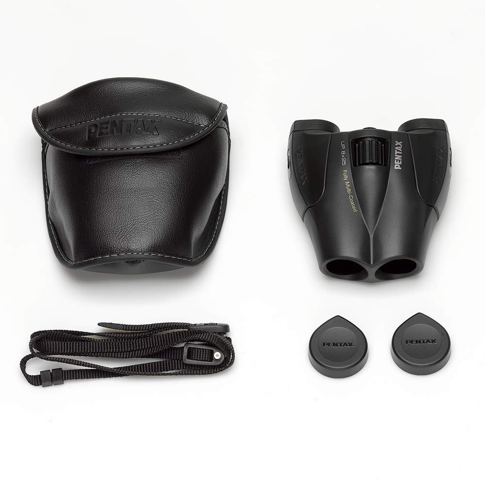 Бинокль PENTAX UP 10x25, 10-кратное увеличение, эффективный диаметр объектива 25 мм, в комплект входят футляр и ремешок, небольшой и легкий, полное многослойное просветление, festi