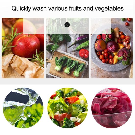 5L Large Capacity Vegetable Dehydrator Convenient Salad Spinner Drain Basket Fruit Washer for Home Kitchen