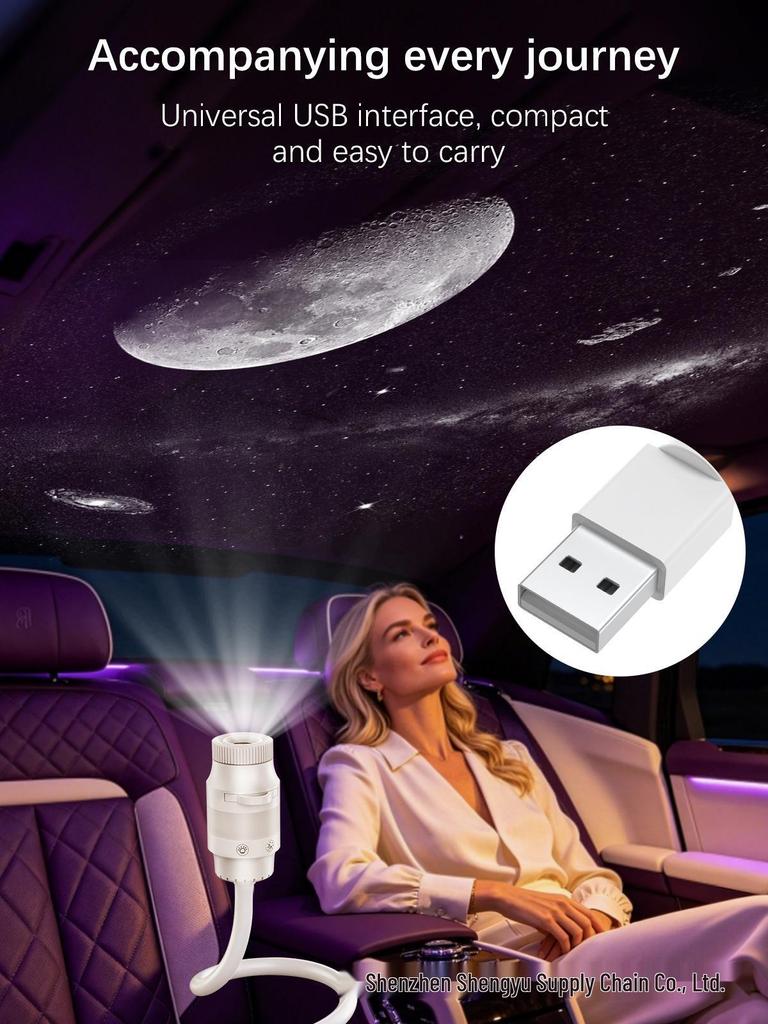 USB-проектор «Звездное небо»: Ночник 13 звездных карт для декора потолка и стен детской