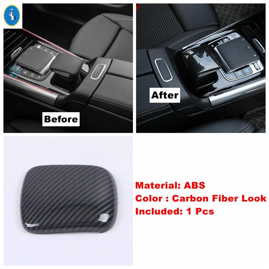 Lift Button Air AC Vent Gear Box Panel Cover Trim For Mercedes-Benz GLA 220 H247 - 2024 ABS Carbon Fiber Look Accessories