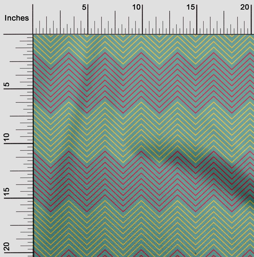oneOone Cotton Flex Black Fabric Chevron Geometric Sewing Craft Projects Fabric Prints By Yard 40 Inch