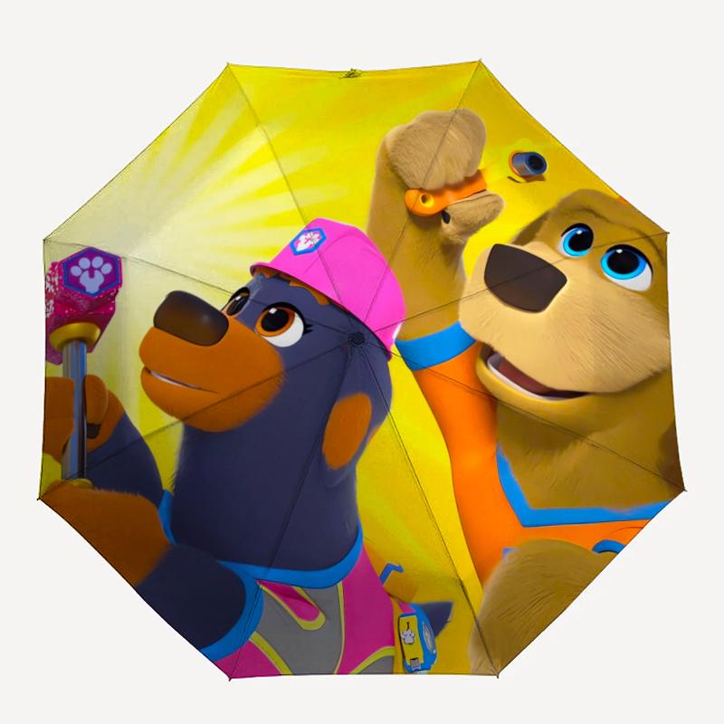 Автоматический зонт на тему «Щенячий патруль», легкий и портативный, 8 спиц, идеально подходит для путешествий на природе, дней рождений, Рождества, в качестве подарков.