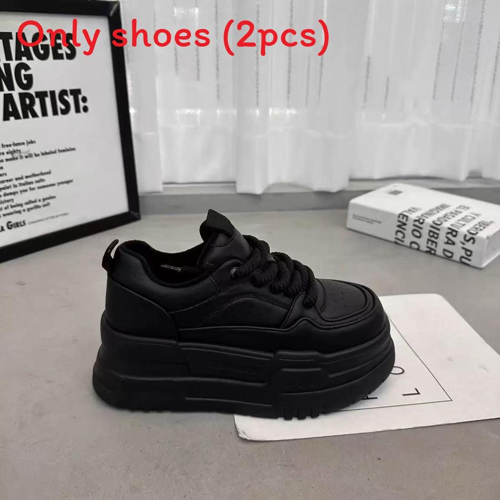 Womens Platform Sneakers With Foam Sole And Elevating Heel For Casual Daily Wear