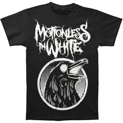 2024 летние топы Motionless In White Мужская футболка Raven Черные футболки