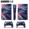 Виниловая наклейка Astral Art для тонкой цифровой консоли PS5 и 2 контроллеров, наклейка