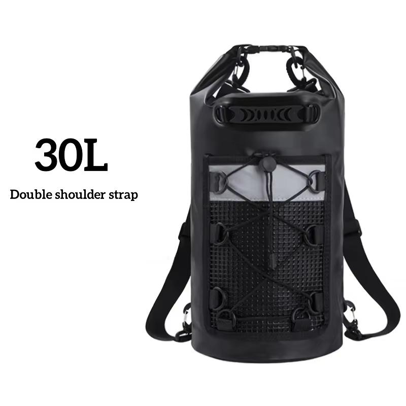 Waterproof PVC Dry Bag Backpack 30L for Kayaking Surfing Rafting Boating Trekking Drifting Swimming Outdoor Water Sports