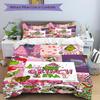 3Pcs Christmas Grinch Decorations Bedding Set Quilt Cover Pillowcase Home Christmas Xmas Halloween Gift 1 Duvet Cover 2 Pillowcase S921652