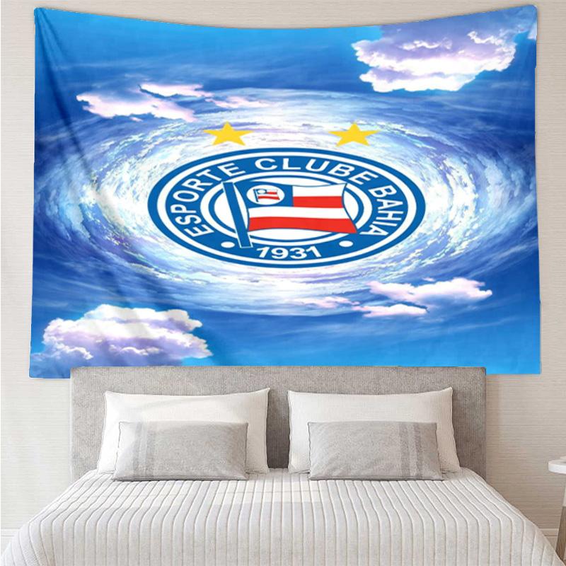 1PC Ba-hia Sports Club Emblem Printed Tapestry Room Decoration Wall Hanging for Living Room Bedroom, dormitory, Birthday and Christmas gifts
