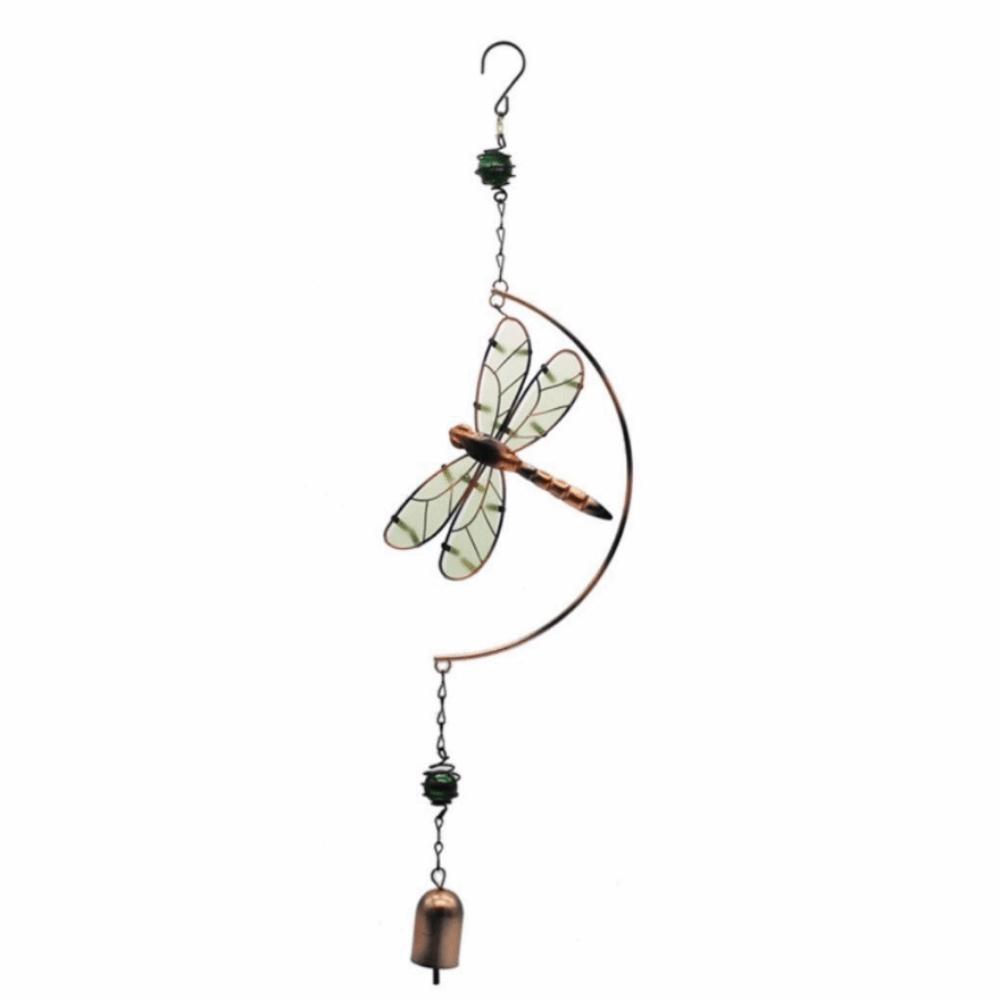 Iron Material Dragonfly Wind Bell Good Luck Symbol Wind Spinner Decor Metal Wind Bell Home Garden