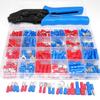 320PCS Spade Terminals Insulated Cable Connector Electrical Wire Assorted Crimp Butt Ring Fork Set Ring Lugs Rolled Plier SN-02C