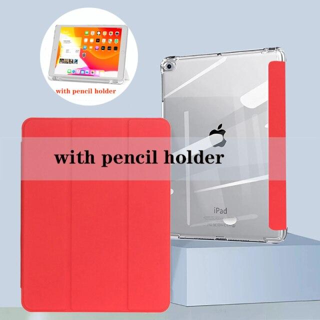 Чехол для iPad Pro 11 10,5 Air 3 Smart Cover 2019 iPad 10,2 8th 9,7 Mini 4 5 с подставкой для карандашей 5-го, 6-го поколения