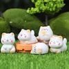 Миниатюрная фигурка кошки из смолы Yousheng, милые модели животных-кошек, миниатюрные украшения для топпера торта, микро-ландшафта, кукольного домика, сада, дома, стола