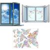 Яркий дизайн наклеек на стекло «Бабочки» для оживления комнат