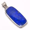 Натуральный лазурит драгоценный камень 925 пробы серебро подарок кулон 1,65" e2Q12