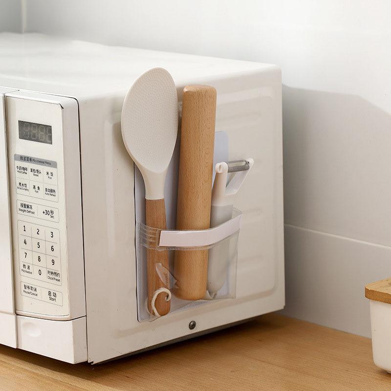 Прозрачный магнитный ящик для хранения, бытовой холодильник, кухонная магнитная полка, сортировочная сумка для хранения мелочей