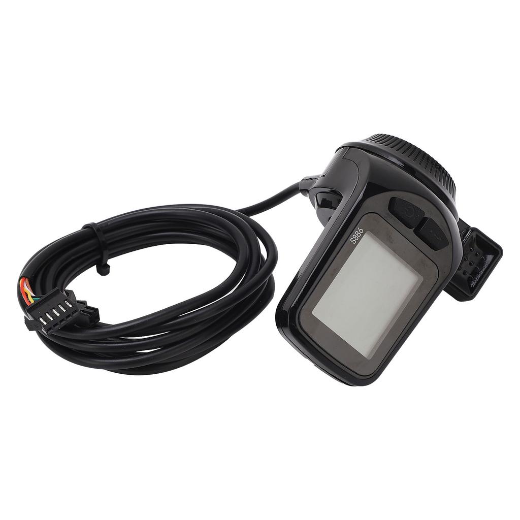 S886 LCD Display Panel Lightweight Waterproof LCD Display Panel with Thumb Throttle Headlight