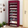 Multi-Layer Steel Shoe Rack: Dustproof, Economical Storage Solution for Dorms and Homes