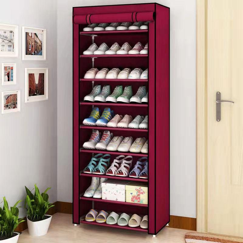 Multi-Layer Steel Shoe Rack: Dustproof, Economical Storage Solution for Dorms and Homes