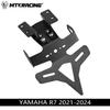 Yamaha YZF-R7 2021-2024 Rear License Plate Bracket - Short Tail Modified Holder.