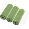 MECCANIXITY 3pcs 10 Inch Poly Burlap Mesh for Wreath, Decorative Mesh Fabric Ribbon 10 Yard for Fall Easter Christmas Flower Bow, Dark Green
