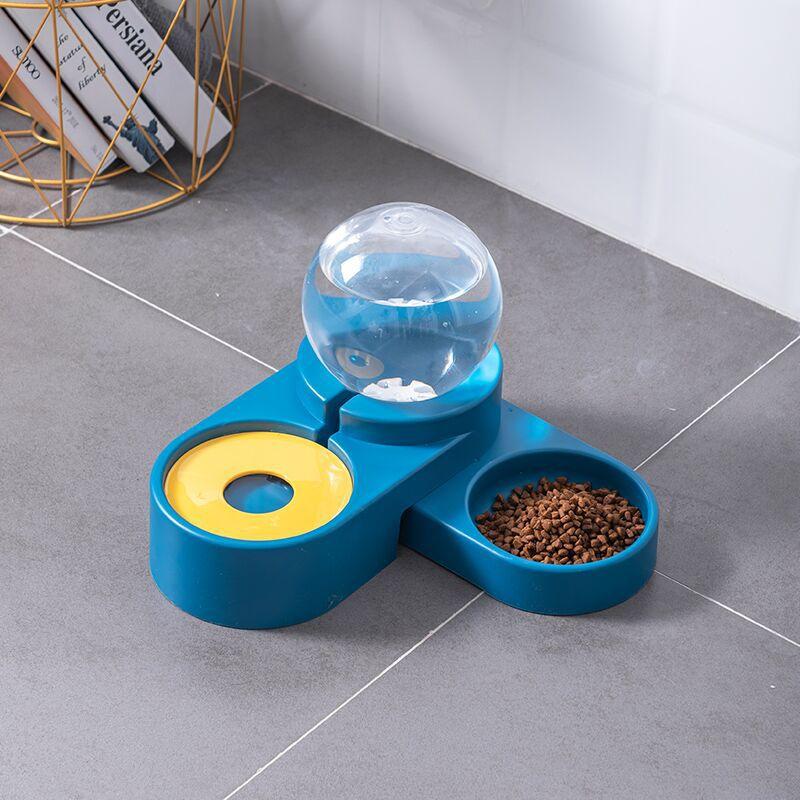 Cat automatic feeder Pet water dispenser Cat food bowl Large capacity water feeder Dog water dispenser Flow feeding